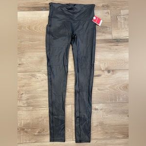 Spanx faux leather leggings. Size Large, tall. New with tags!